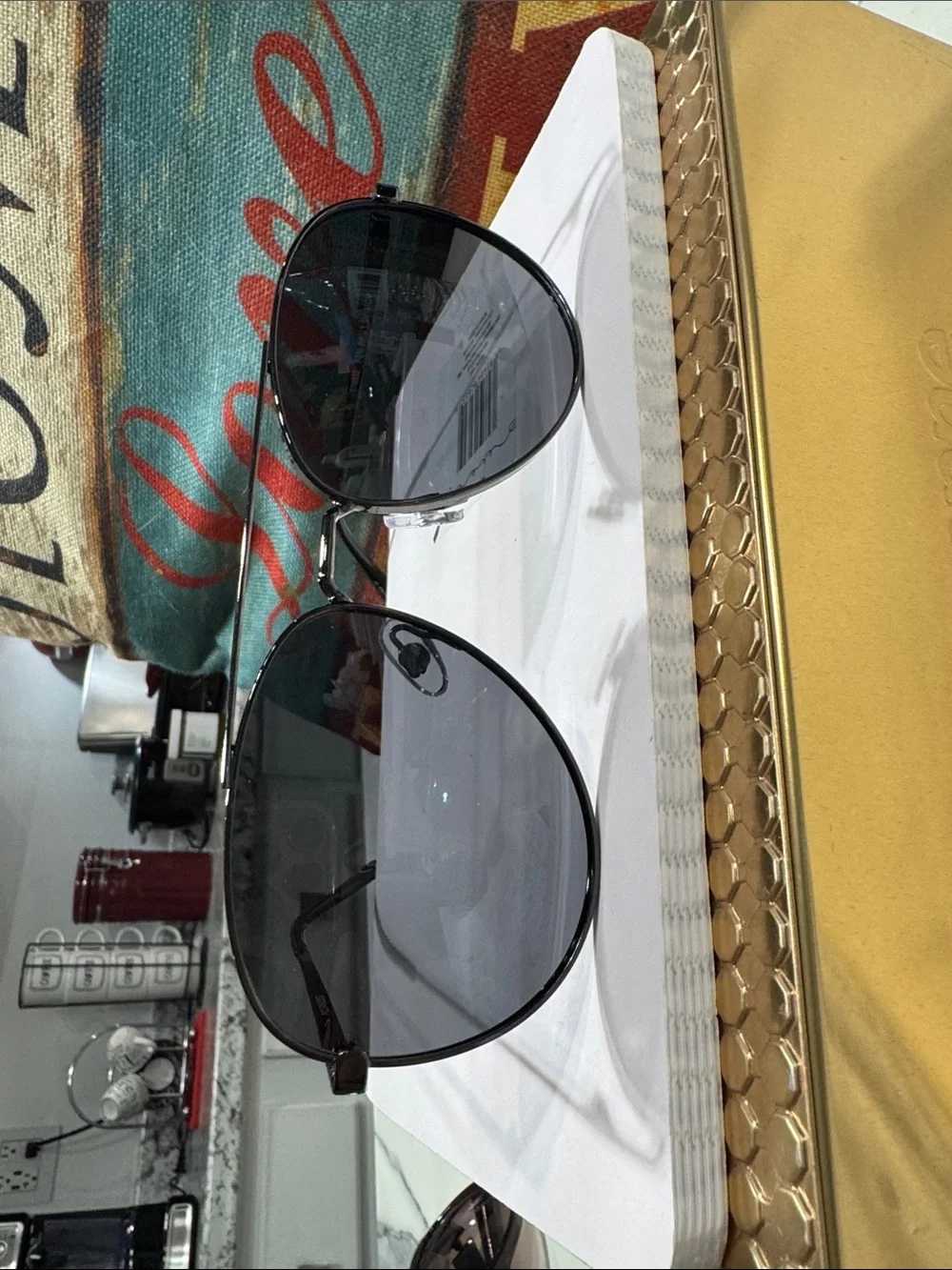 Foster Grand Classic Black Aviator Sunglasses - Unbranded
